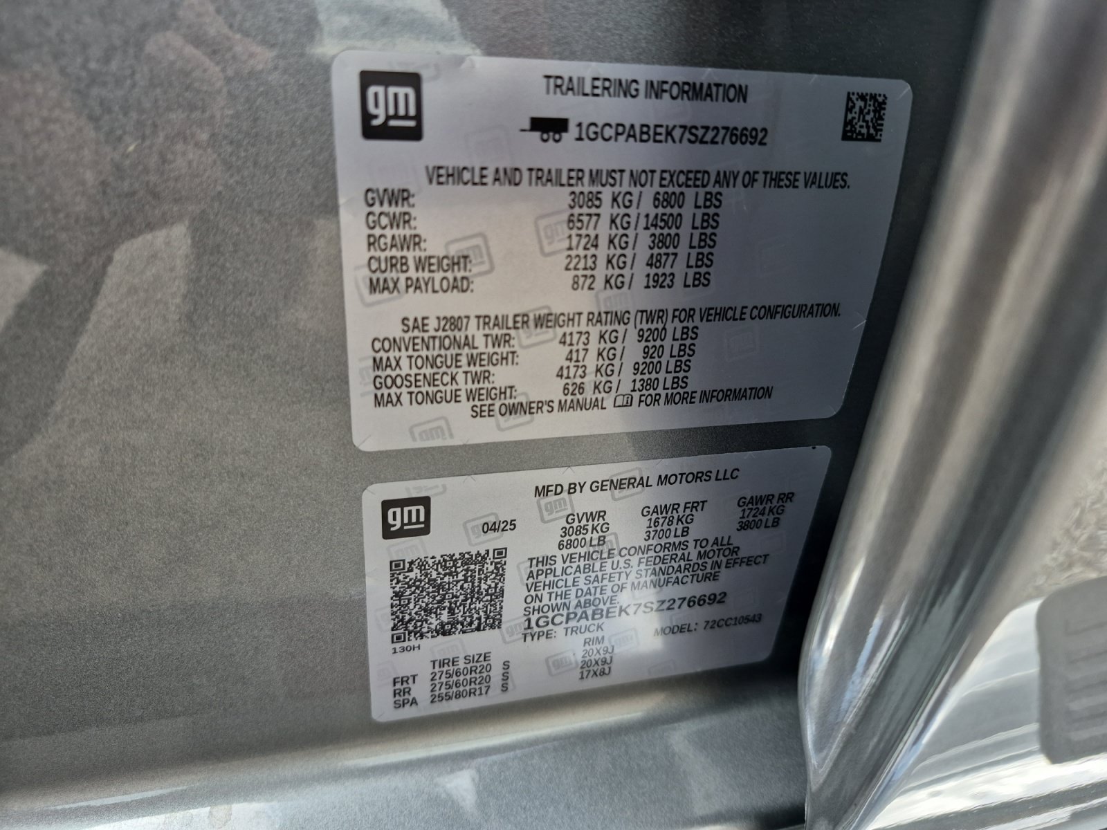 Used 2025 Sterling Gray Metallic Chevrolet Custom image 26
