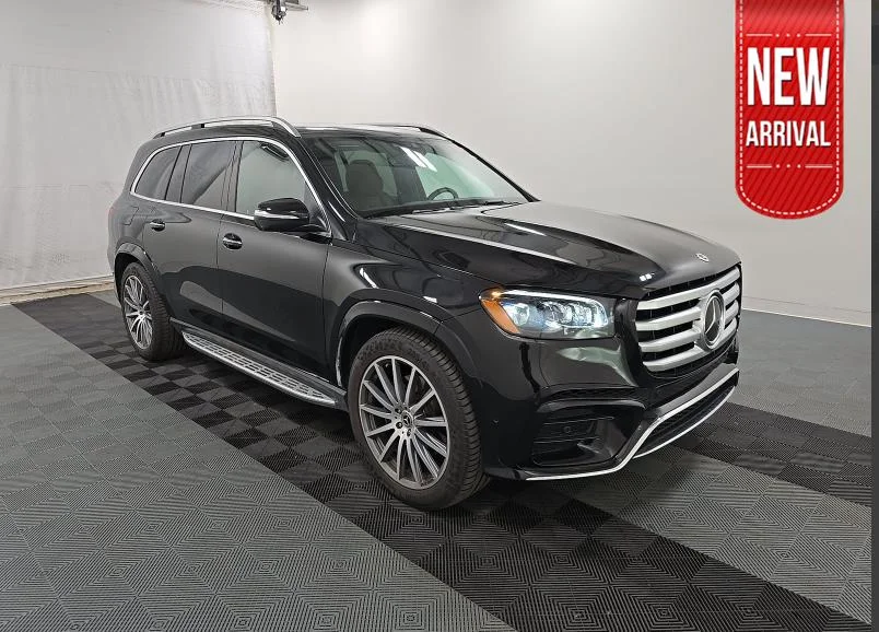Used 2025 Obsidian Black Metallic Mercedes-Benz GLS 580 image 1