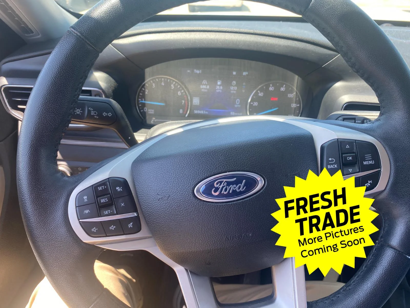 Used 2023 Star White Metallic Tri-Coat Ford Limited image 8