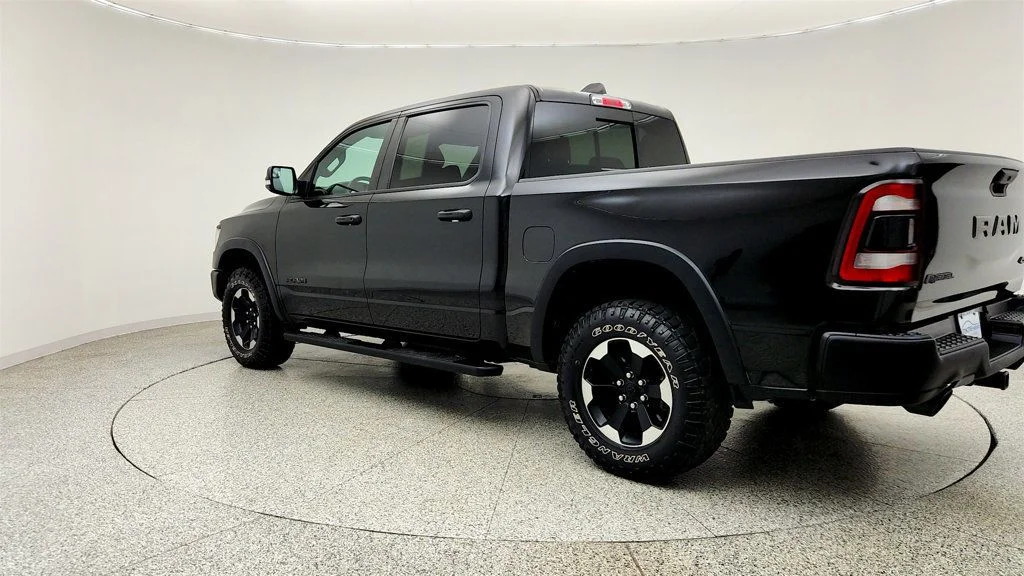 Used 2022 Diamond Black Crystal Pearlcoat Ram Rebel 4x4 Crew Cab 5