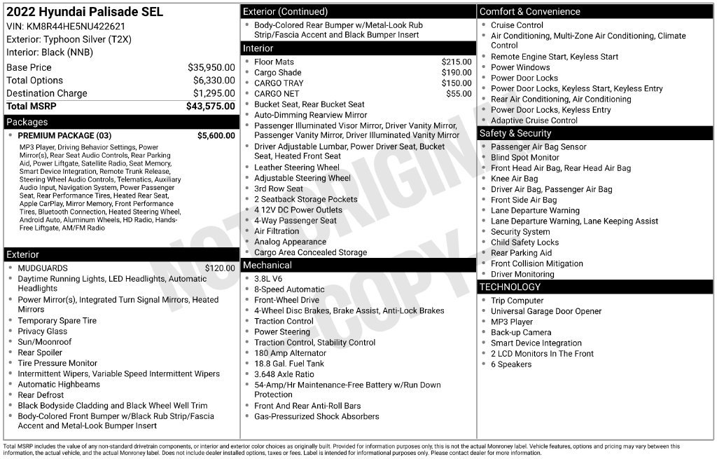 Certified Used 2022 Silver Hyundai SEL image 35
