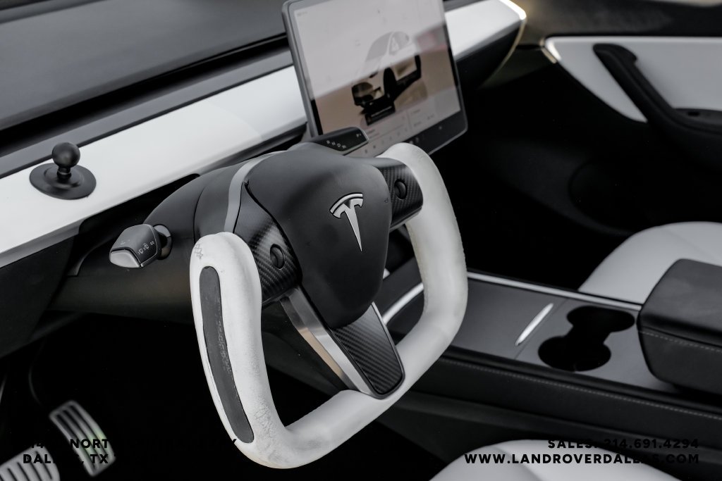 Used 2022 Pearl White Multi-Coat Tesla Performance image 13