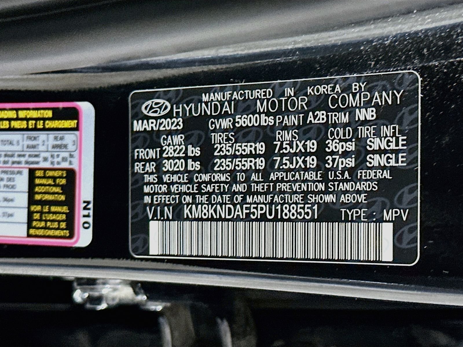 Used 2023 Abyss Black Hyundai SEL image 31