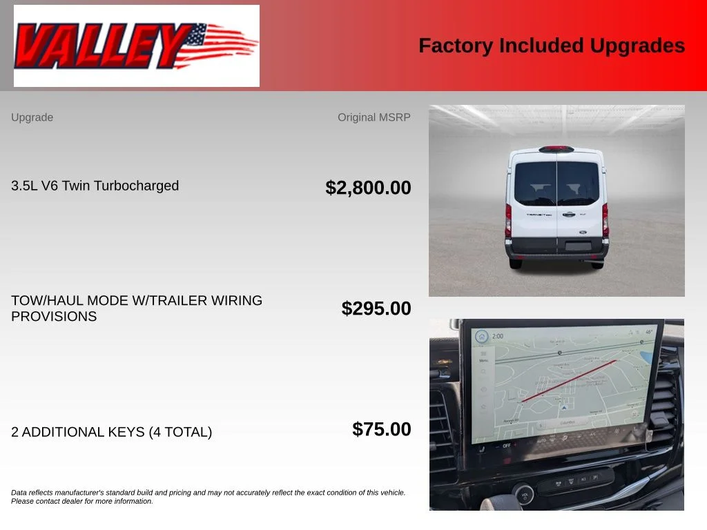 New 2026 Oxford White Ford Passenger Van XLT image 4