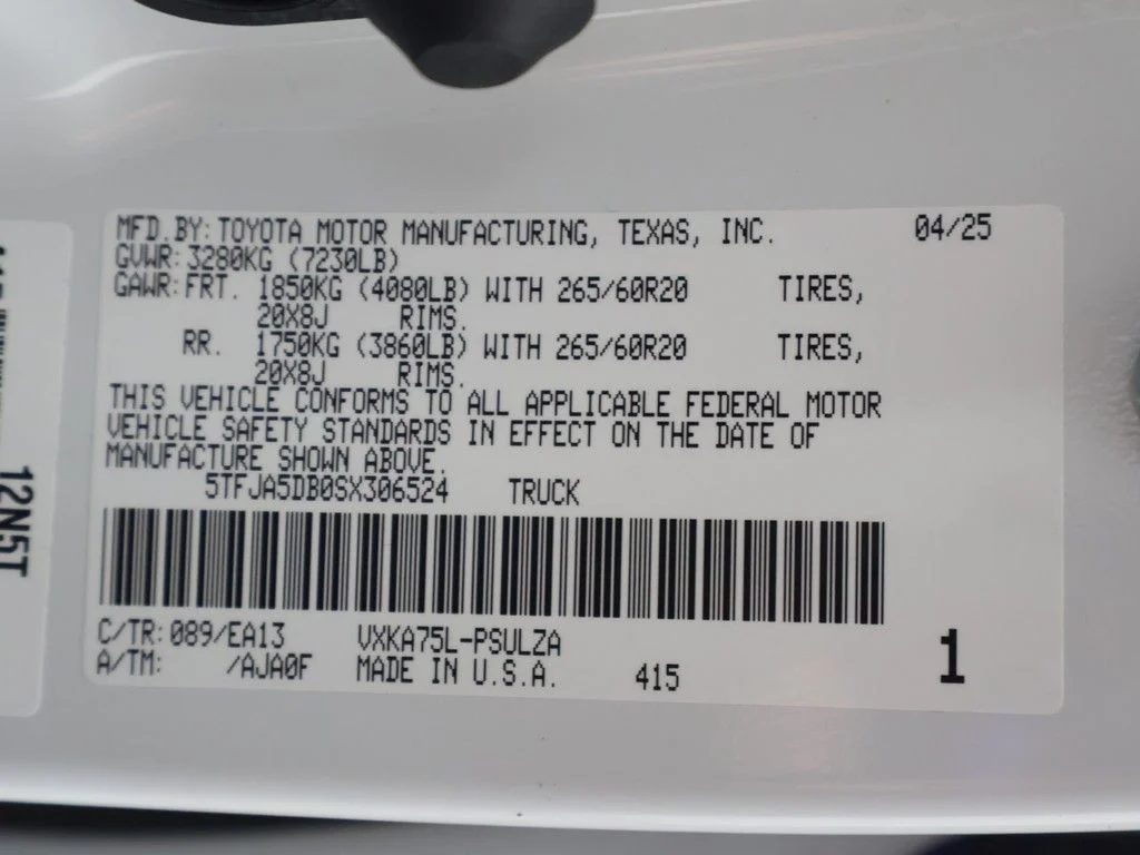 Used 2025 Pearl Toyota Limited image 55