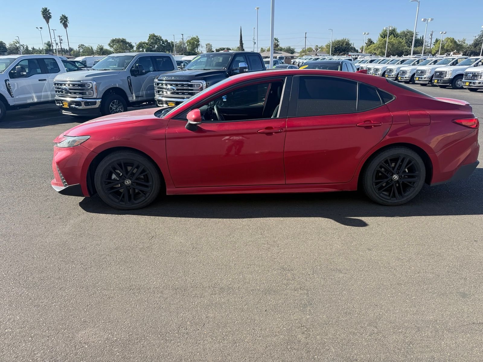 Used 2025 Red Toyota SE image 2