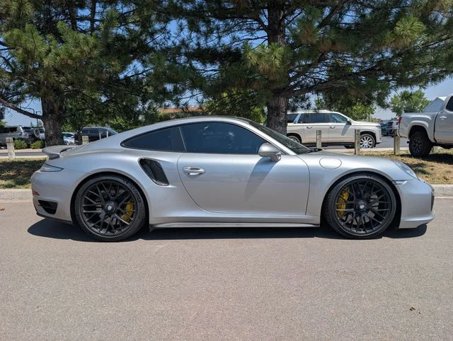 Used 2014 GT Silver Metallic Porsche Turbo S image 2