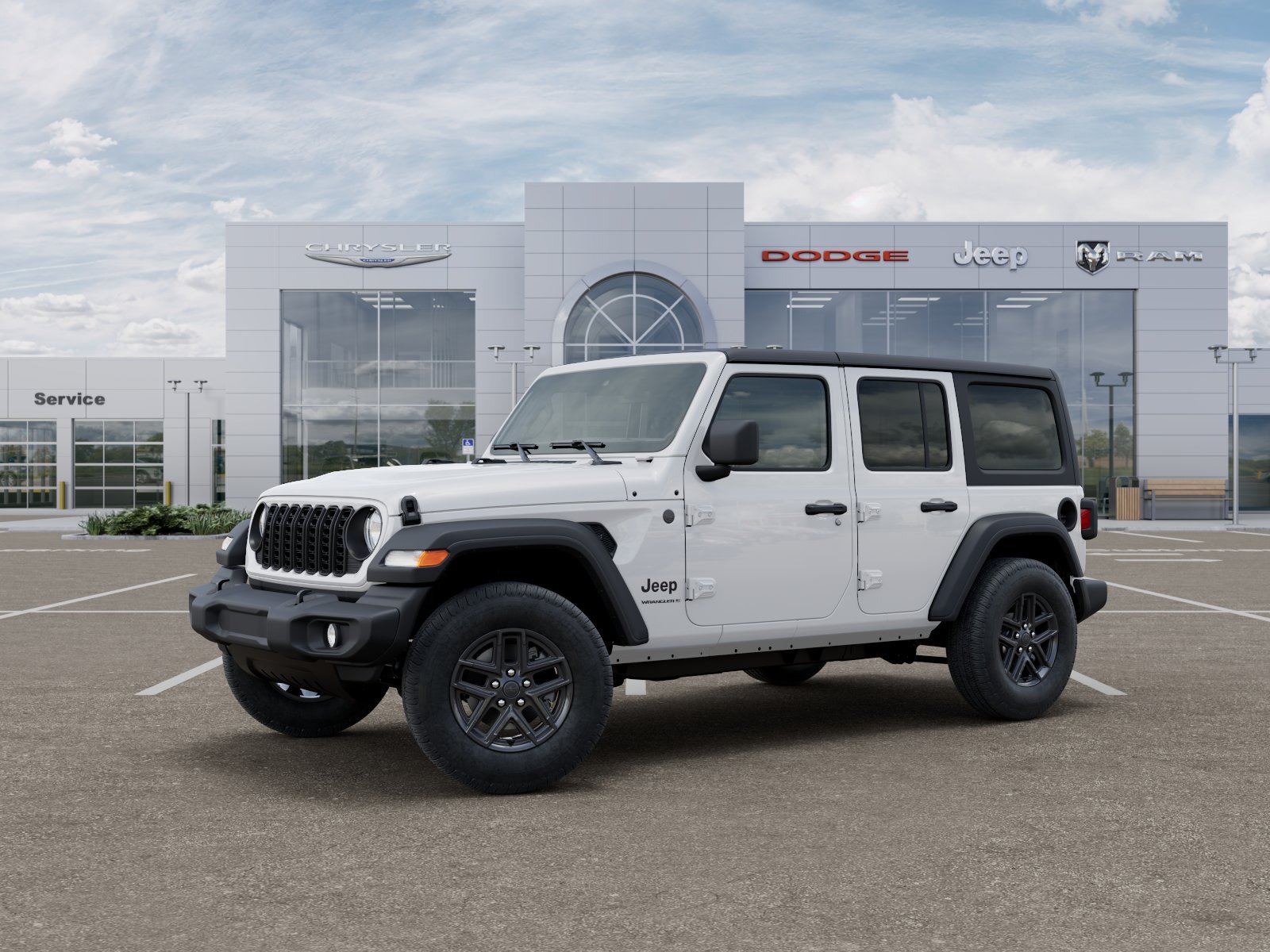 New 2026 Bright White Clear-Coat Exterior Paint Jeep Sport image 11