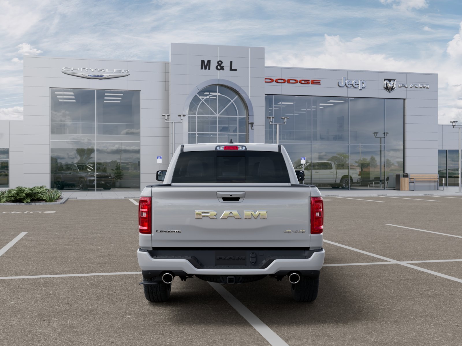 New 2026 Bright White Clear-Coat Exterior Paint RAM Laramie image 33
