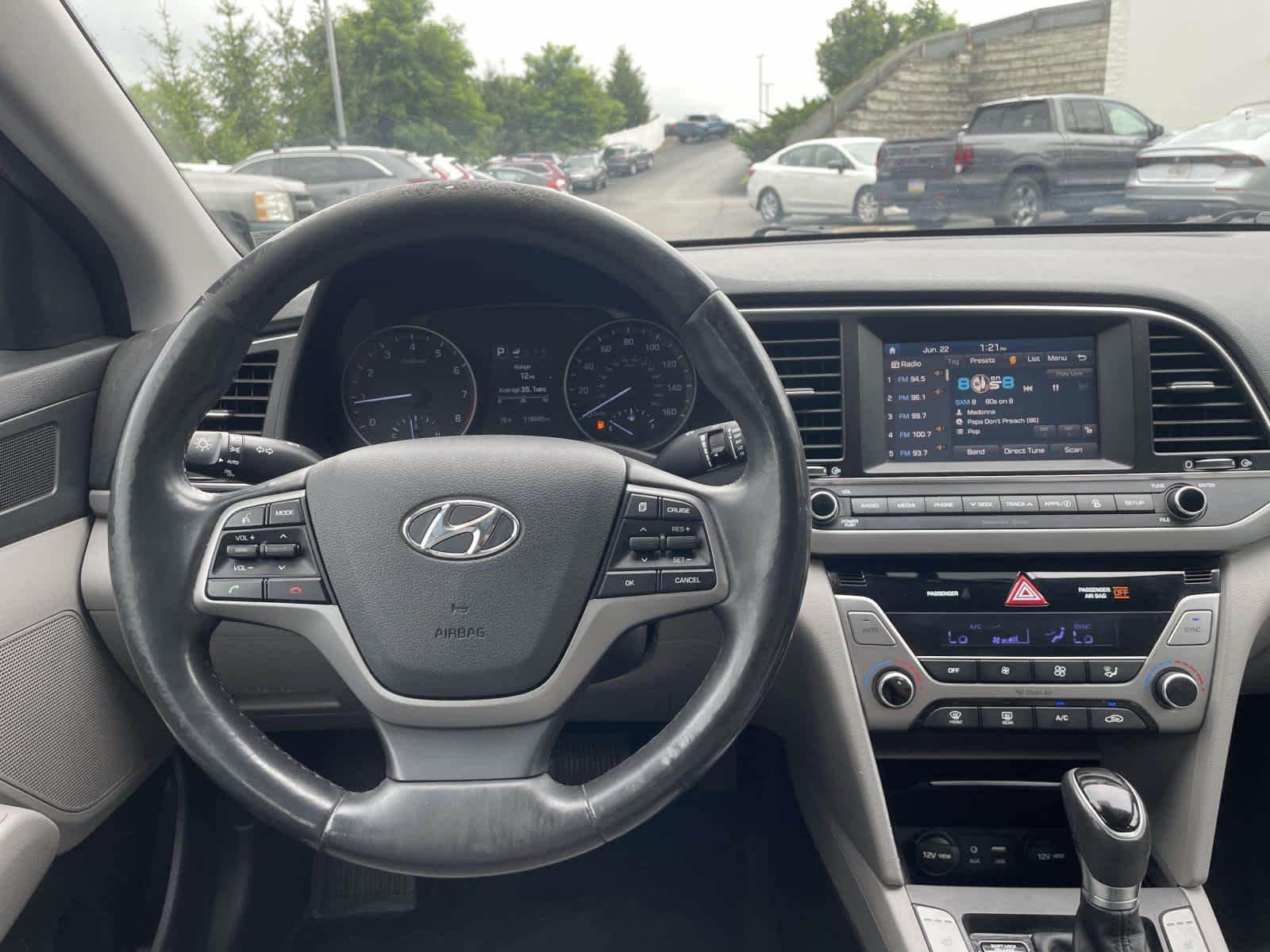 Used 2017 Scarlet Red Pearl Hyundai Limited image 2