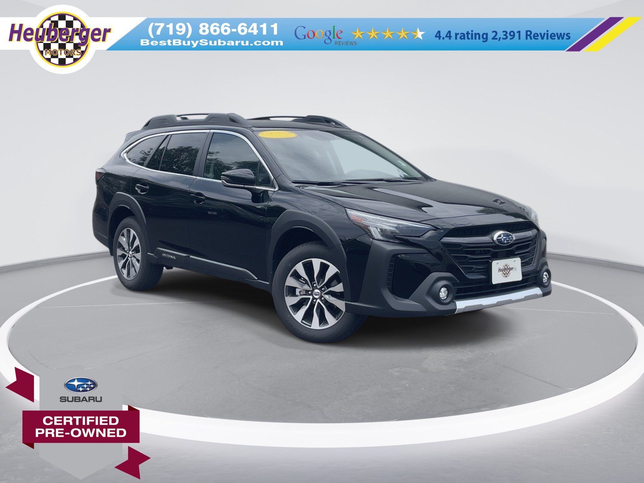 Certified Used 2025 Crystal Black Silica Subaru Limited image 1