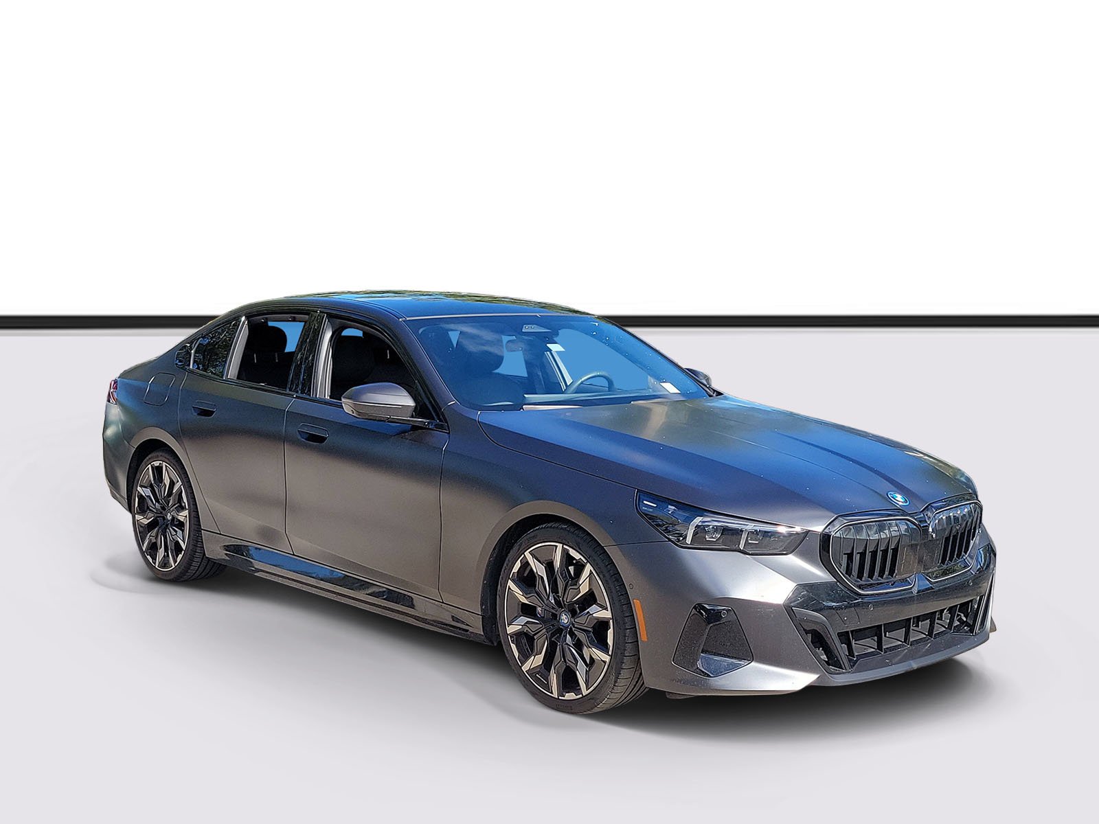 Certified Used 2024 Frozen Deep Grey BMW eDrive40 image 1