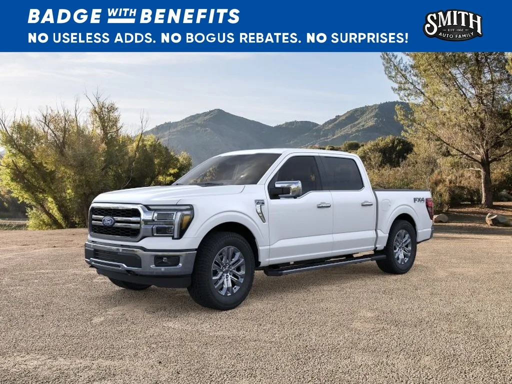New 2026 Star White Metallic Tri-Coat Ford Lariat® image 1