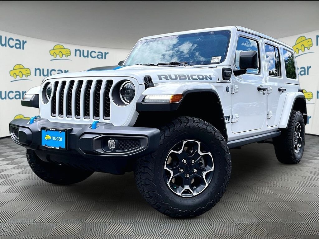 Used 2023 White Jeep Rubicon 4xe image 3