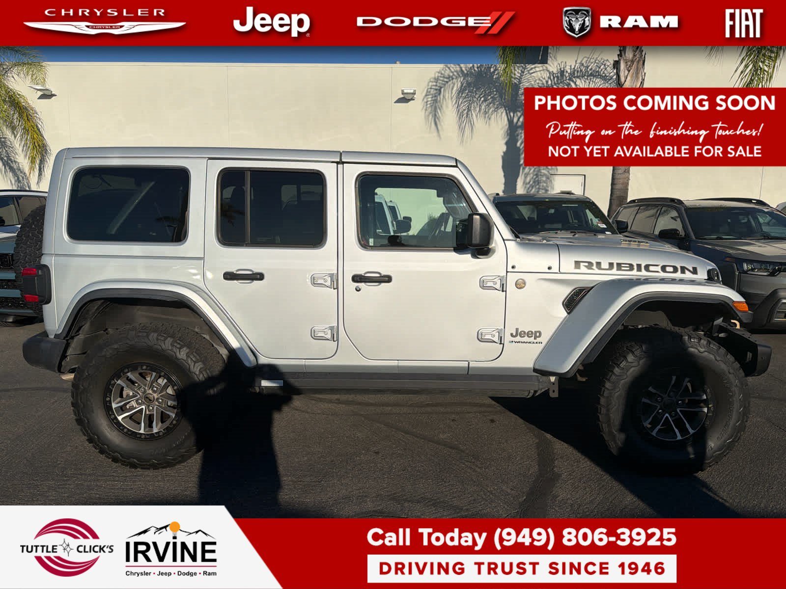 Used 2024 Silver Zynith Clearcoat Jeep Rubicon 392 image 3