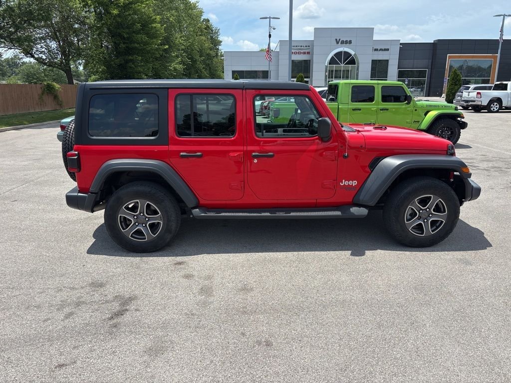 Certified Used 2018 Red Jeep Unlimited Sport S image 6