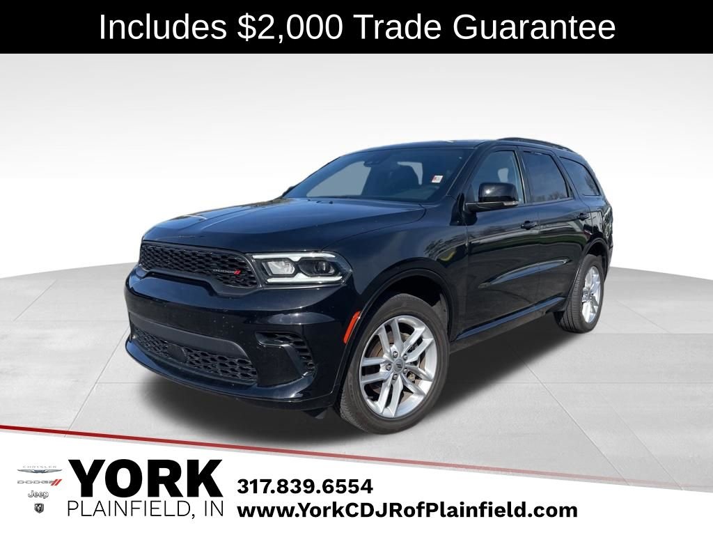 Black 2024 Dodge Durango GT Plus AWD SUV / Crossover All-Wheel Drive 8-Speed Automatic
