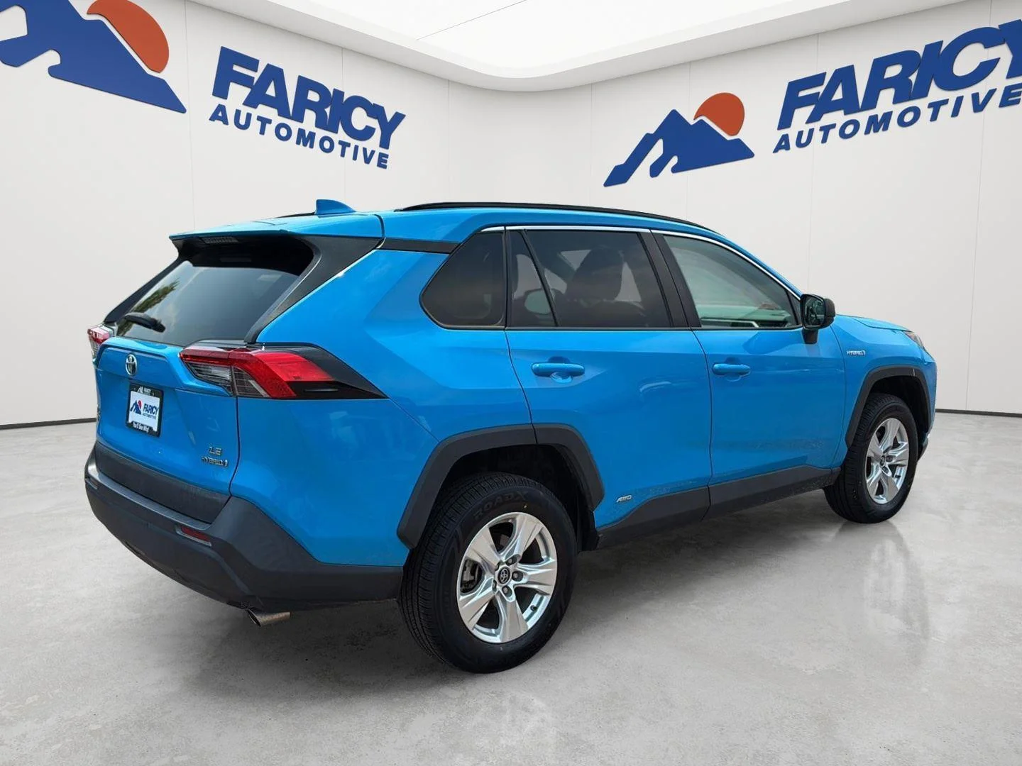 Used 2021 Blue Flame Toyota Hybrid LE image 5