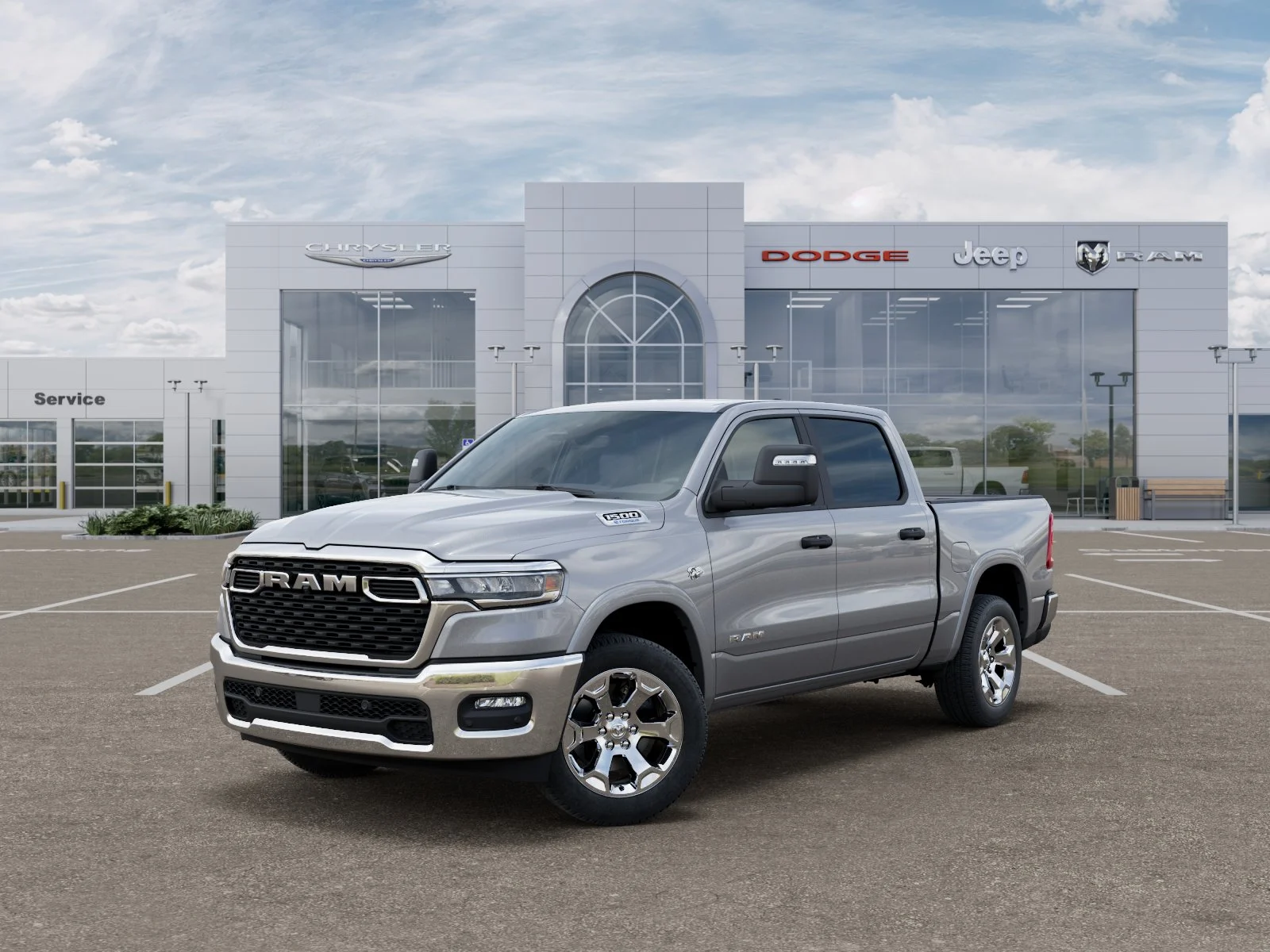 New 2026 Billet Silver Metallic Clear-Coat Exterior Paint RAM Big Horn/Lone Star image 30