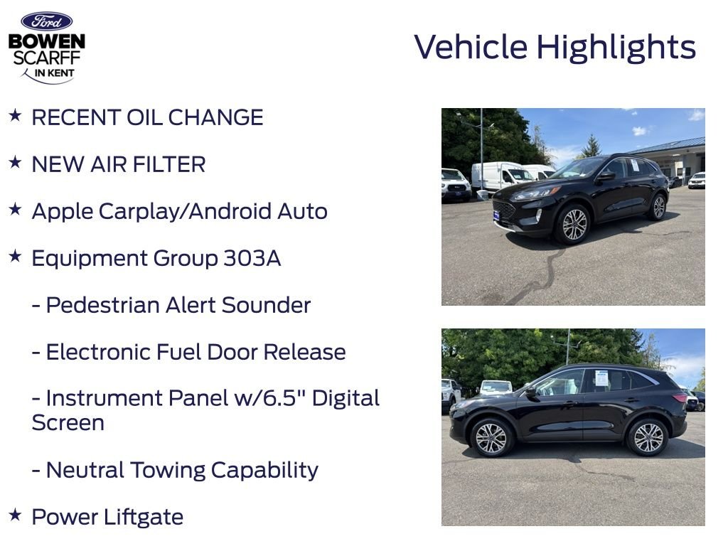Certified Used 2021 Agate Black Metallic Ford SEL image 5