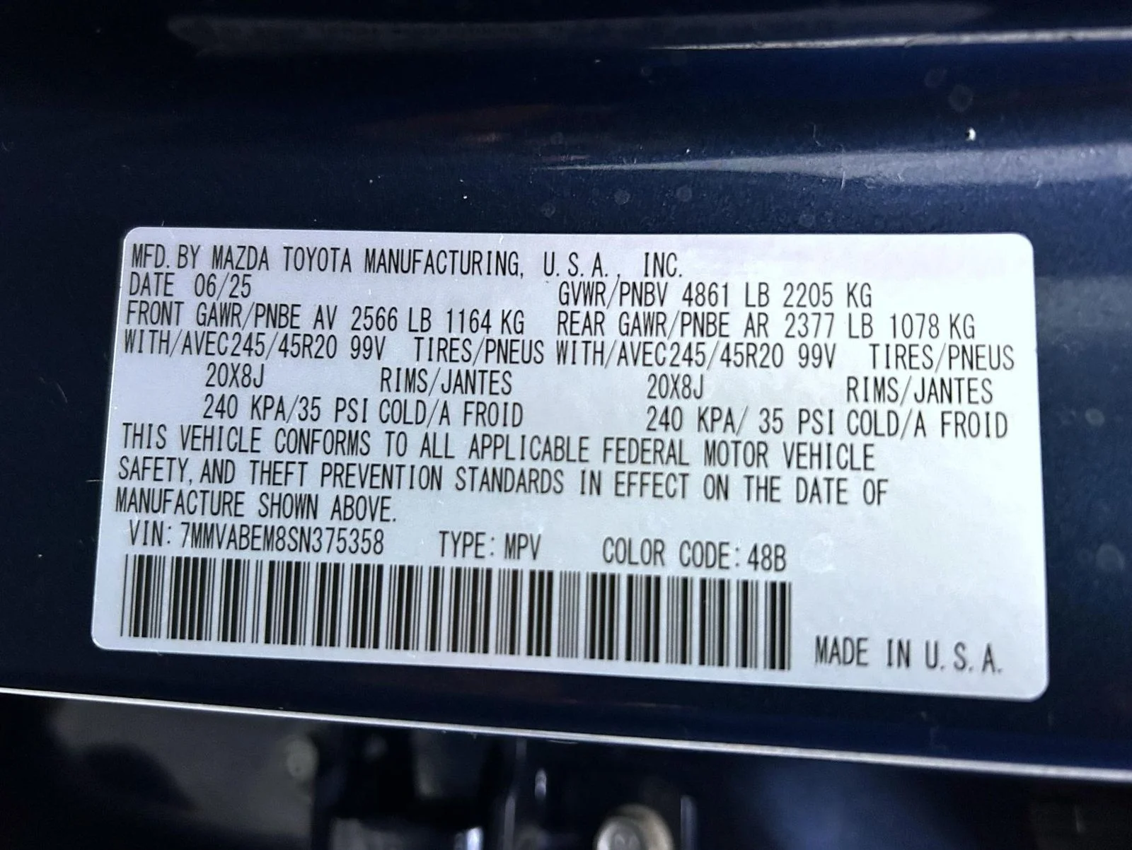 Used 2025 Blue Mazda 2.5 S Premium Plus Package image 25