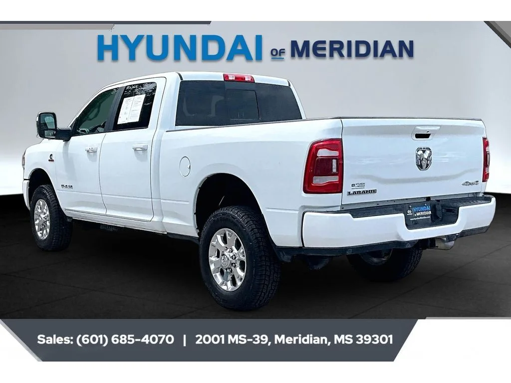 Used 2024 Bright White Clearcoat Ram Laramie image 2