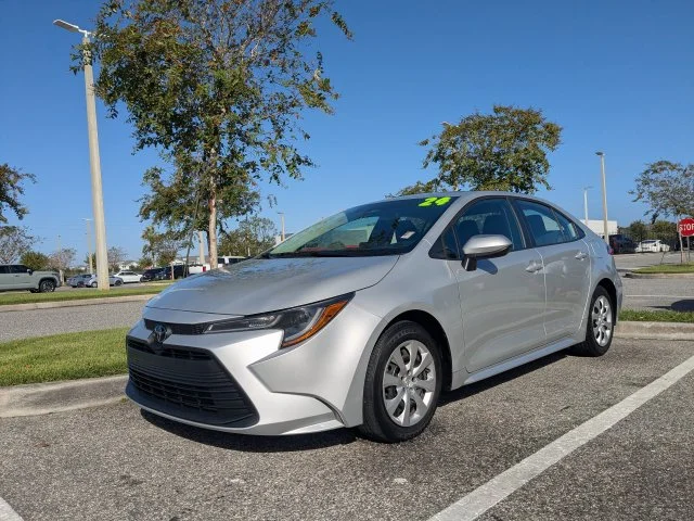 Certified Used 2024 Silver Toyota LE image 2