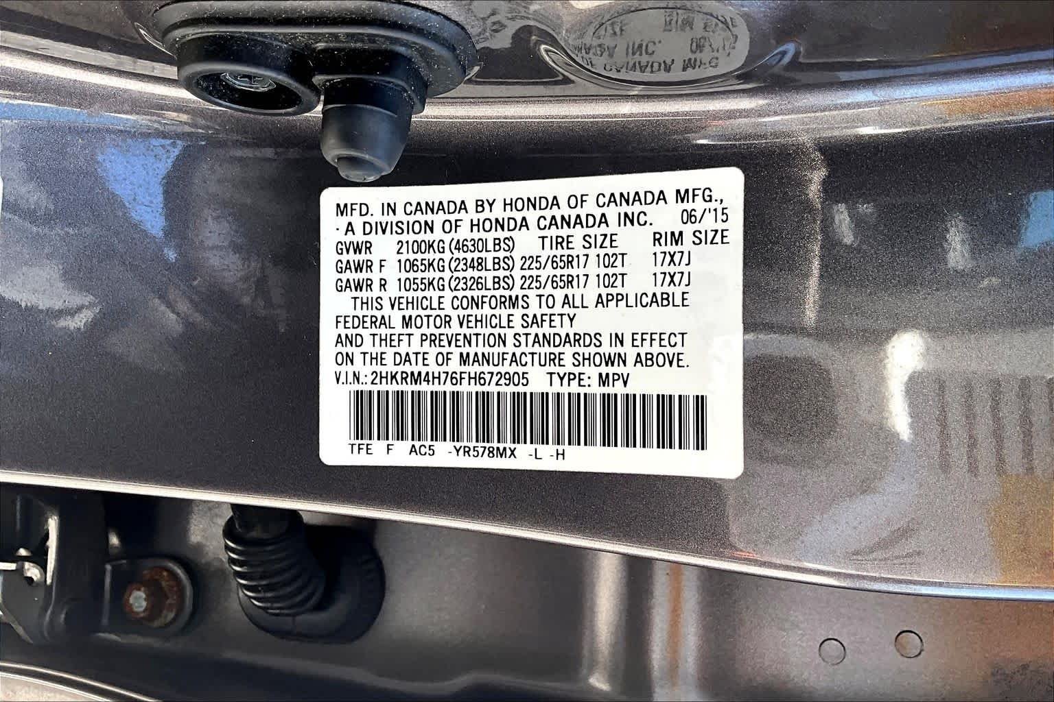 Used 2015 Urban Titanium Metallic Honda EX-L image 37