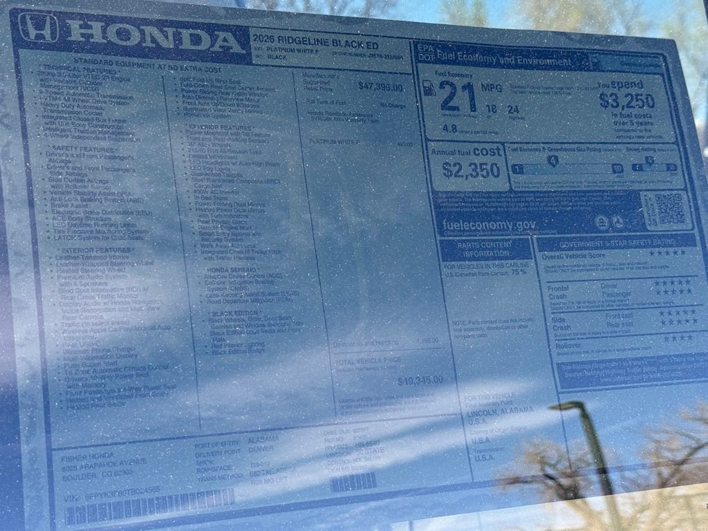 2026 Honda Ridgeline Black Edition - Photo 28