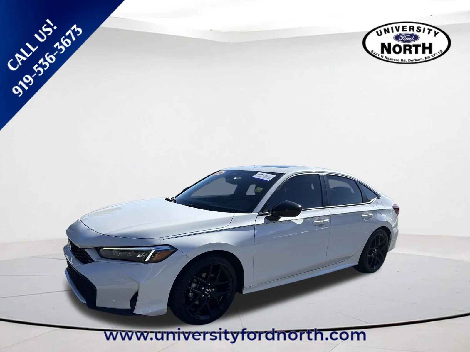 Certified Used 2025 Platinum White Pearl Honda Sport image 3