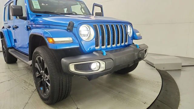 Used 2023 Blue Jeep Sahara 4xe image 23