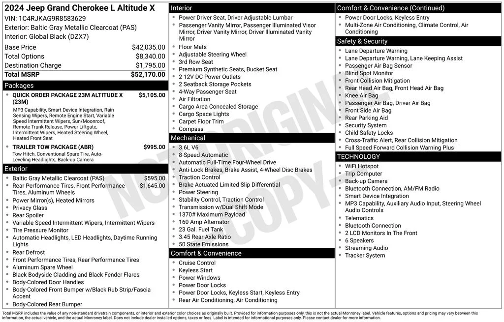 Used 2024 Gray Jeep Altitude X image 2