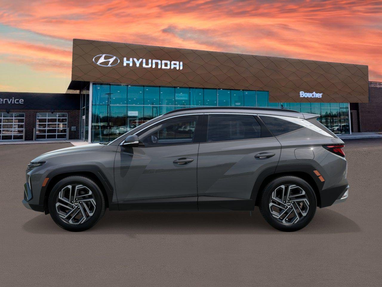 New 2026 Hampton Gray Hyundai SEL Plus AWD image 3