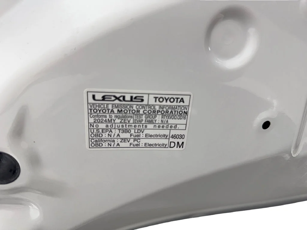 Used 2024 White Lexus 300e Premium image 74