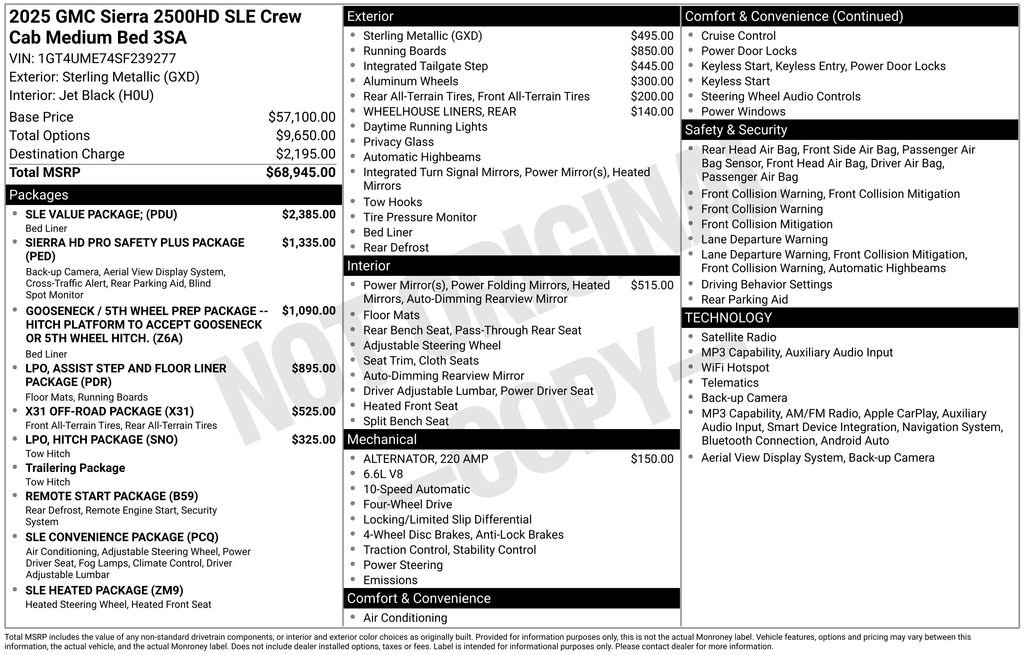 Used 2025 Silver GMC SLE image 5