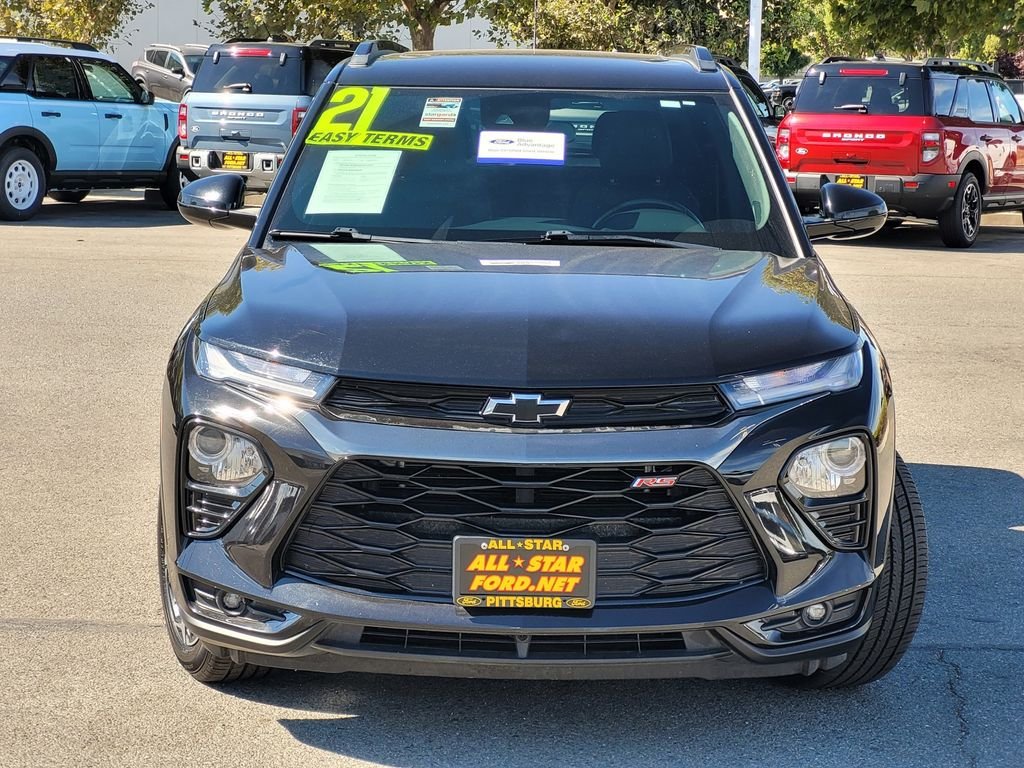 Certified Used 2021 Black Chevrolet RS image 2