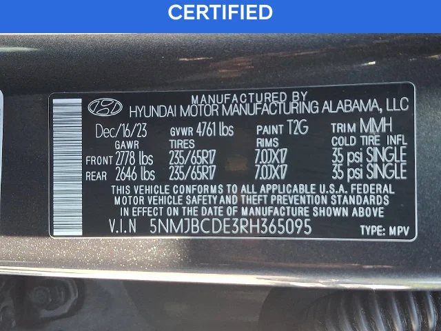 Certified Used 2024 Gray Hyundai SEL image 27
