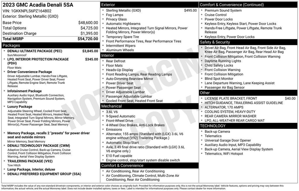 Used 2023 Sterling Metallic GMC Denali image 4