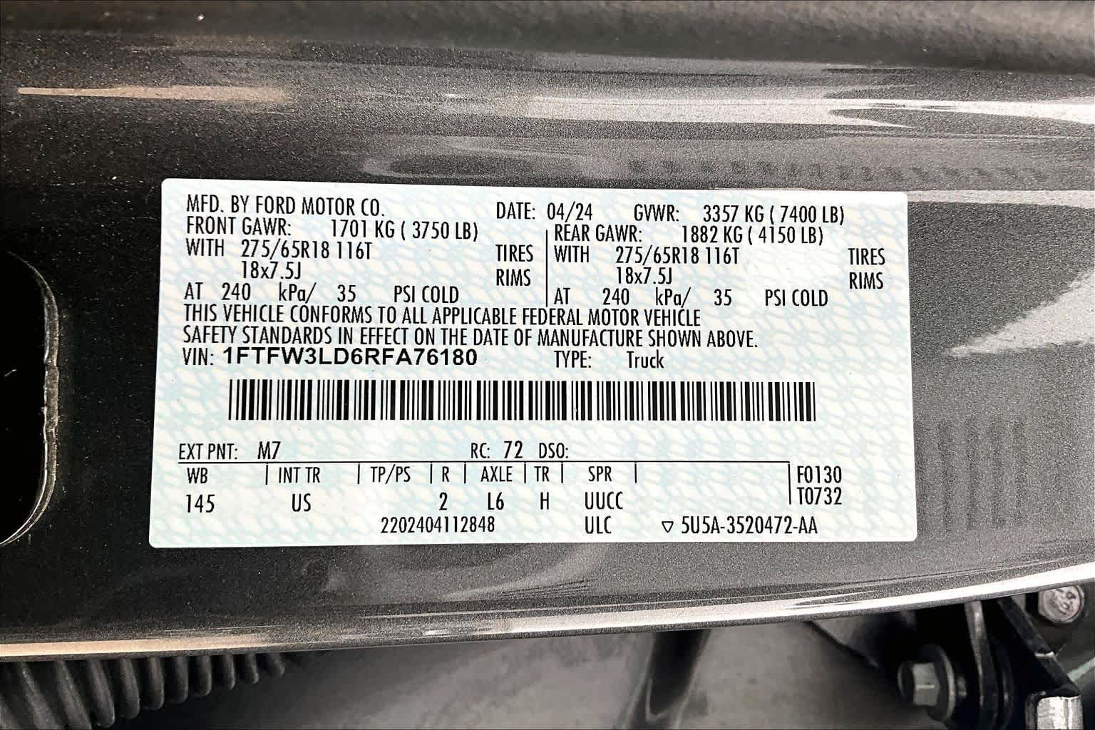 Used 2024 Carbonized Gray Ford XLT image 36