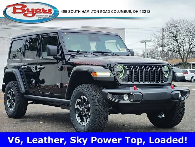 New 2026 Black Clear-Coat Exterior Paint Jeep Rubicon image 1