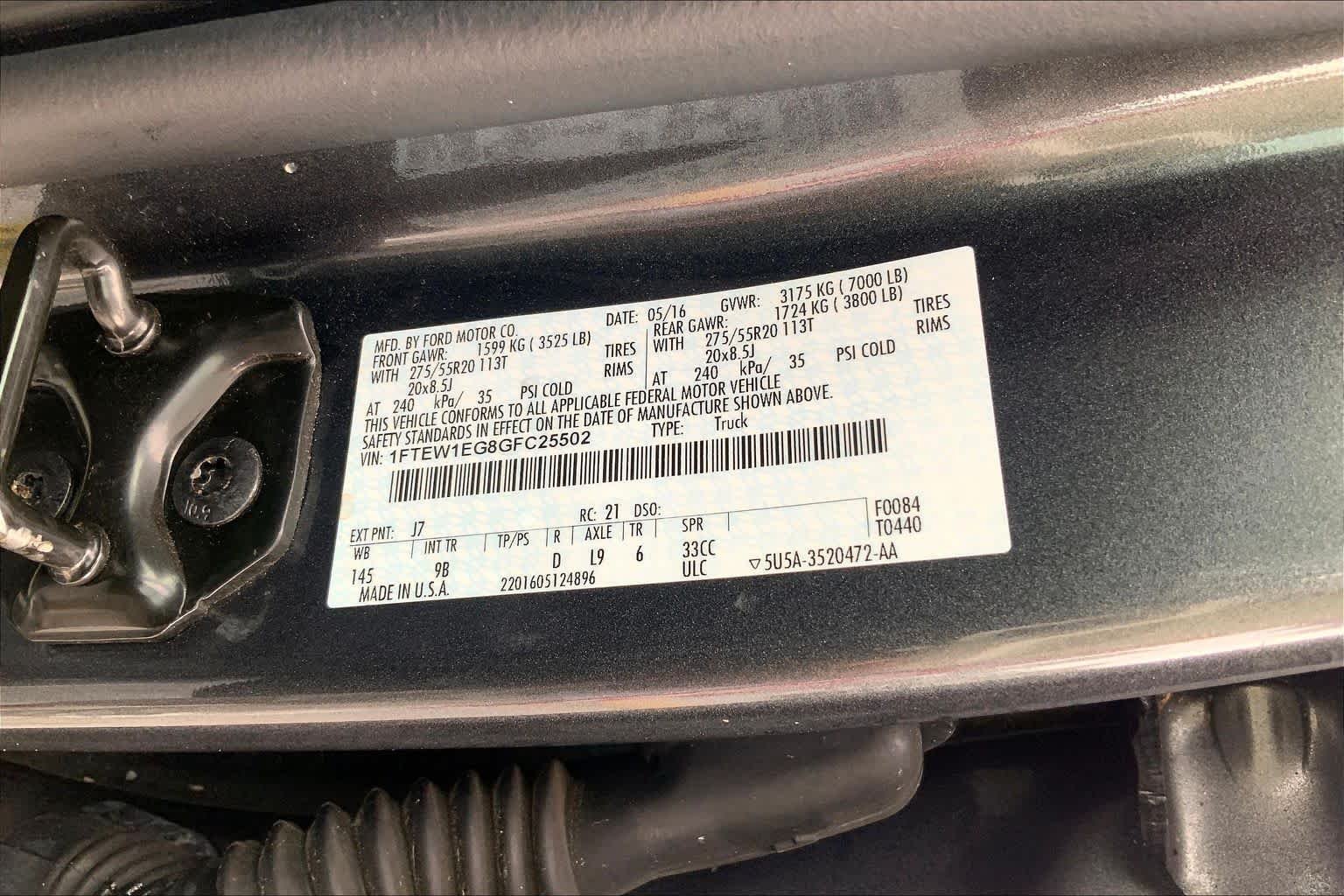 Used 2016 Magnetic Metallic Ford Platinum image 30