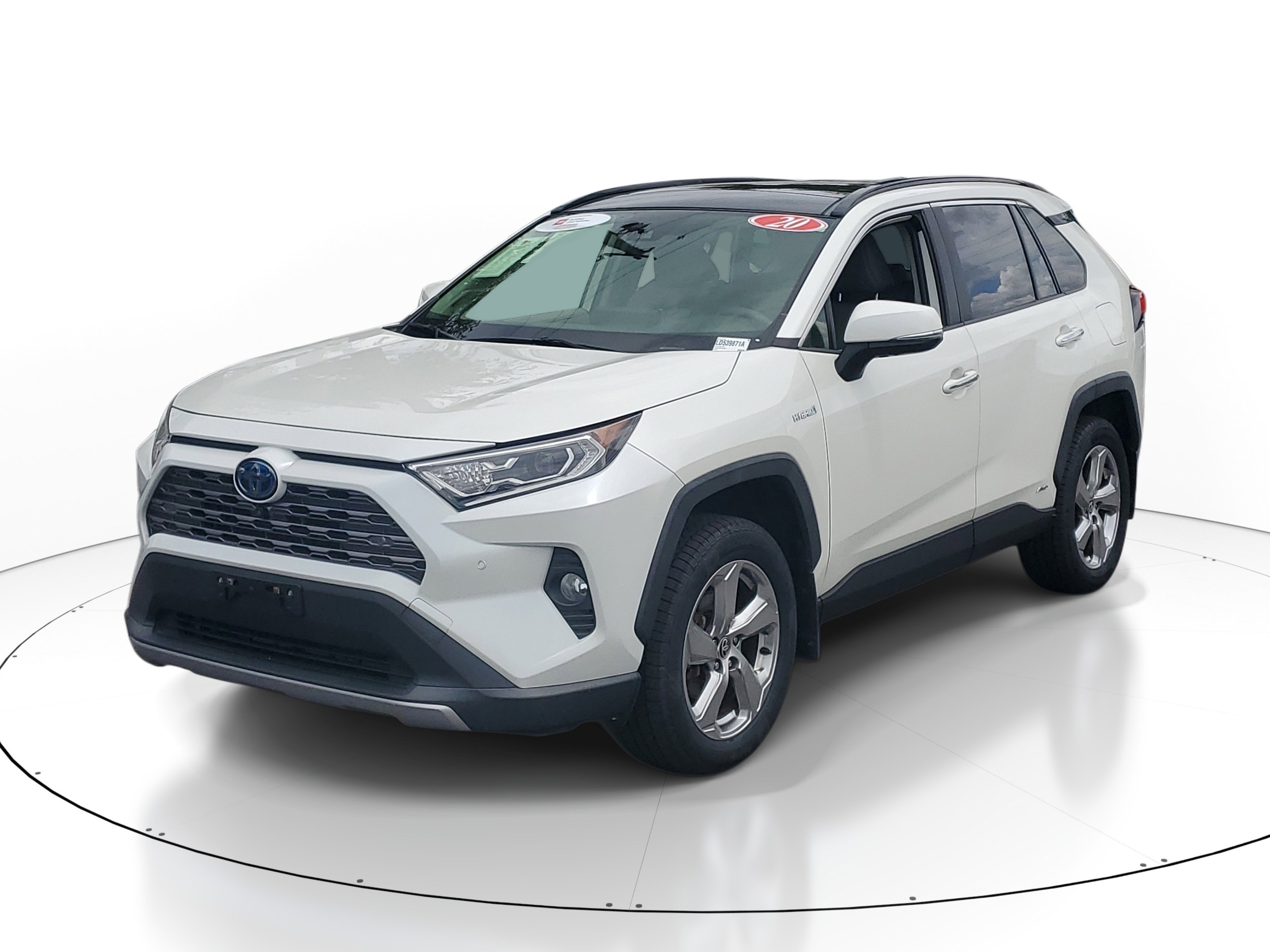 Used 2020 Blizzard Pearl Toyota Hybrid Limited image 2