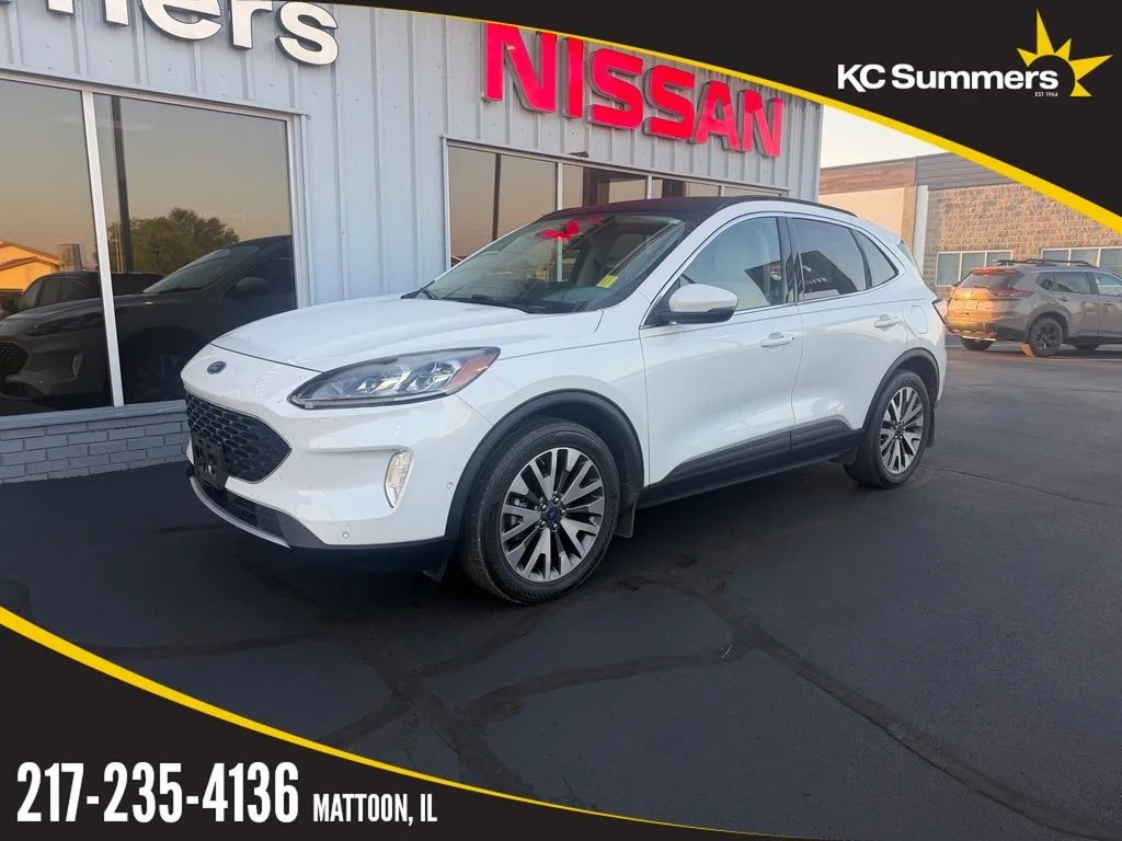 Used 2020 White Metallic Ford Titanium image 1