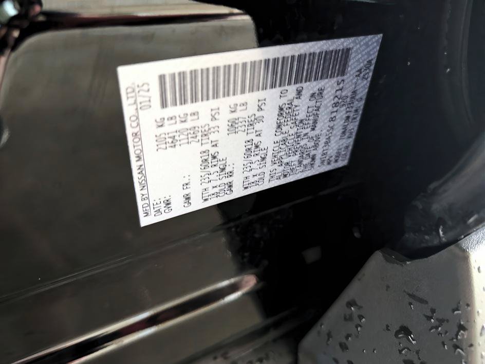 Used 2025 Super Black Nissan SV image 32