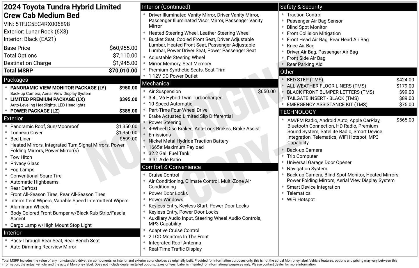 Used 2024 Gray Toyota Limited image 3