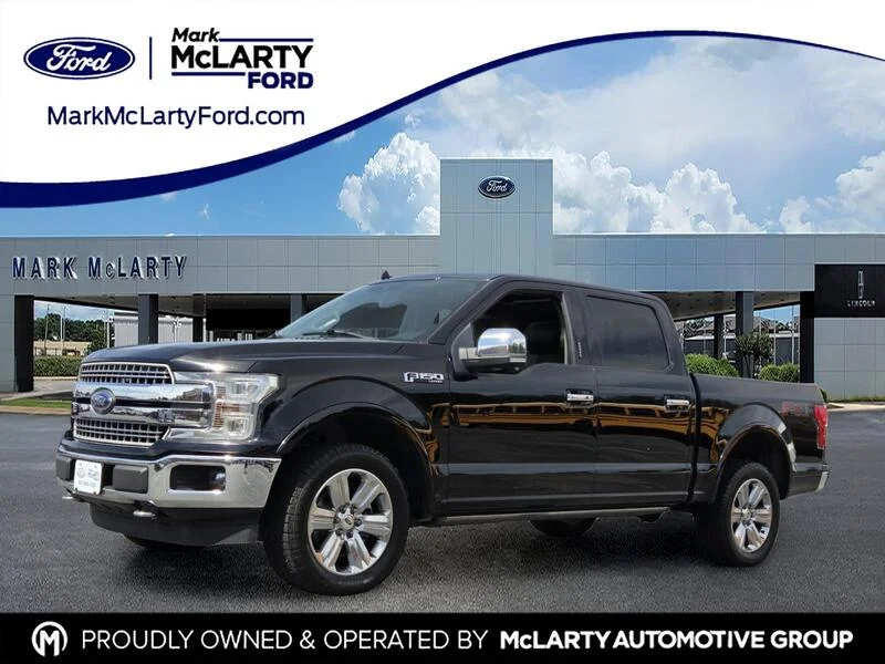 Used 2018 Shadow Black FORD LARIAT 4WD SUPERCREW 5.5