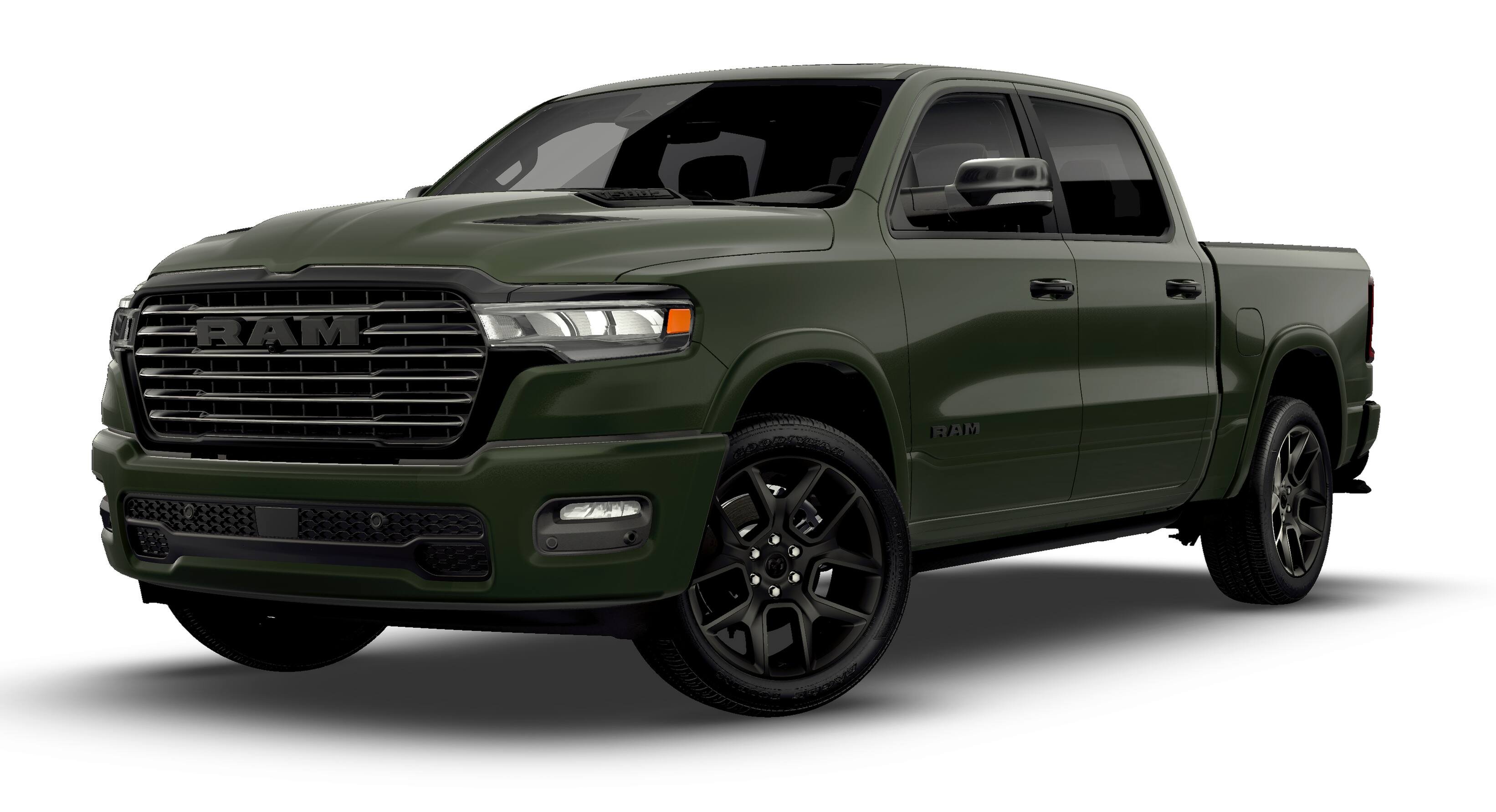 New 2026 Serrano-Green Metallic Exterior Paint RAM LARAMIE image 13