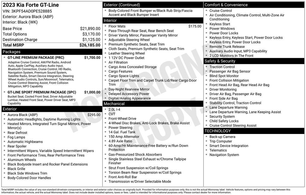 Used 2023 Black Kia GT-Line image 2