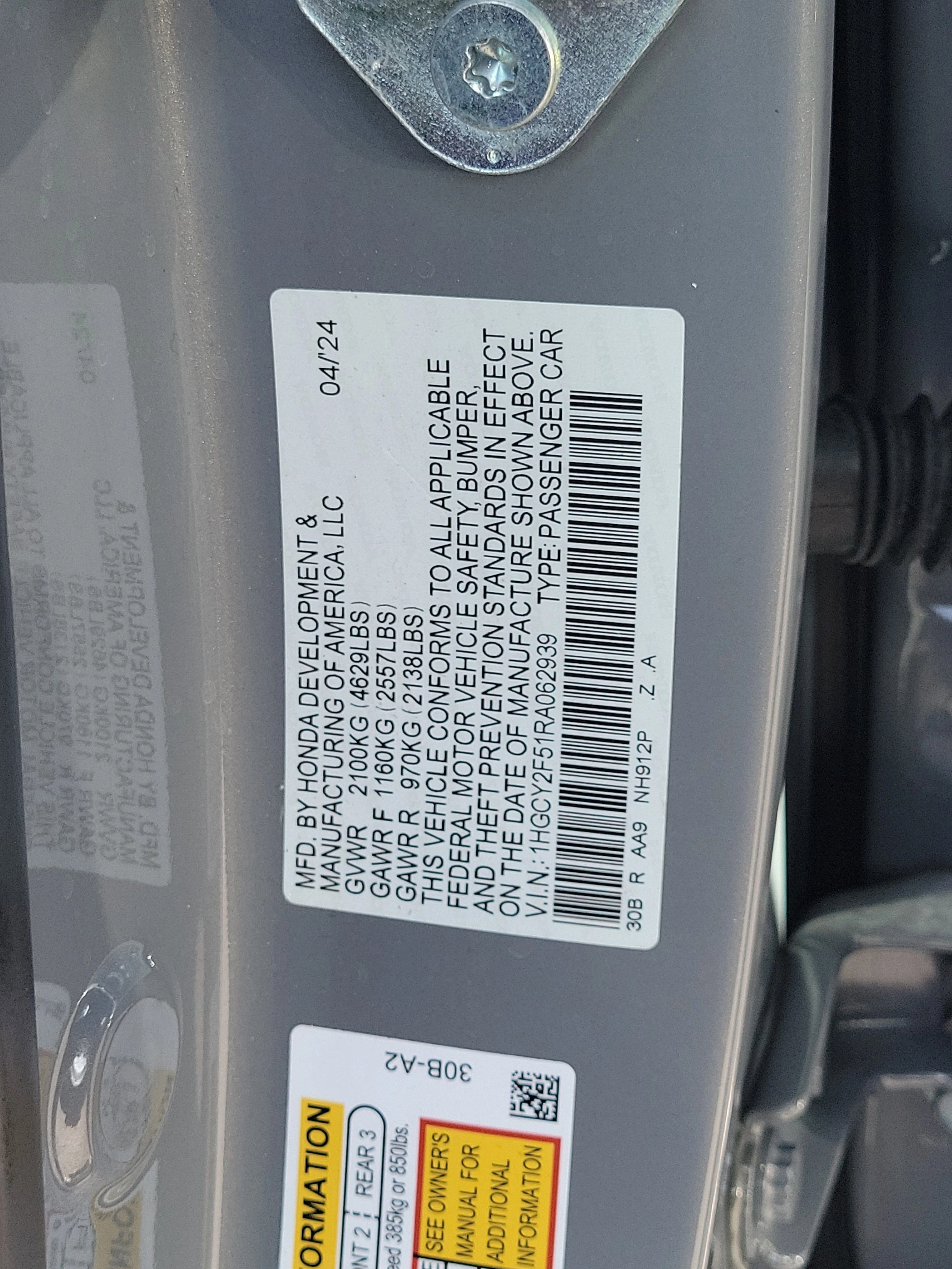 2024 Honda Accord Hybrid Sport - Photo 31