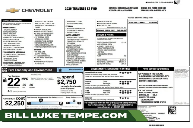 2026 Chevrolet Traverse LT 1LT